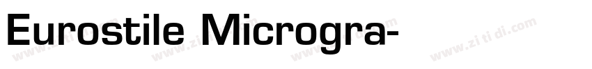 Eurostile Microgra字体转换